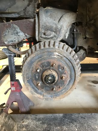 Converting the front brakes to disc.