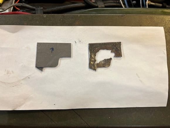 Fabricated a patch out of some 16ga. scrap metal.