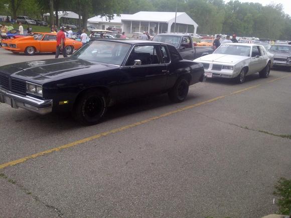 Hangin with another cutlass at the track....