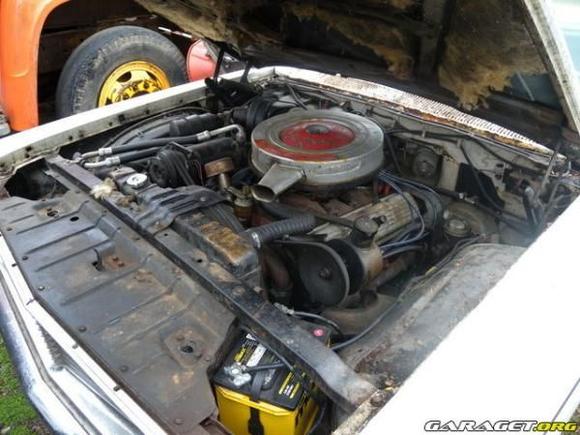 62 olds engine bay