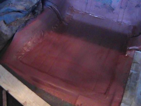 car floor after primer