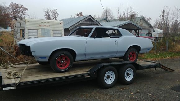 Loaded and off to the paint shop.