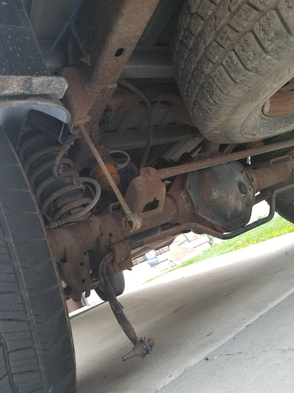 Rear Sway bar hanging down