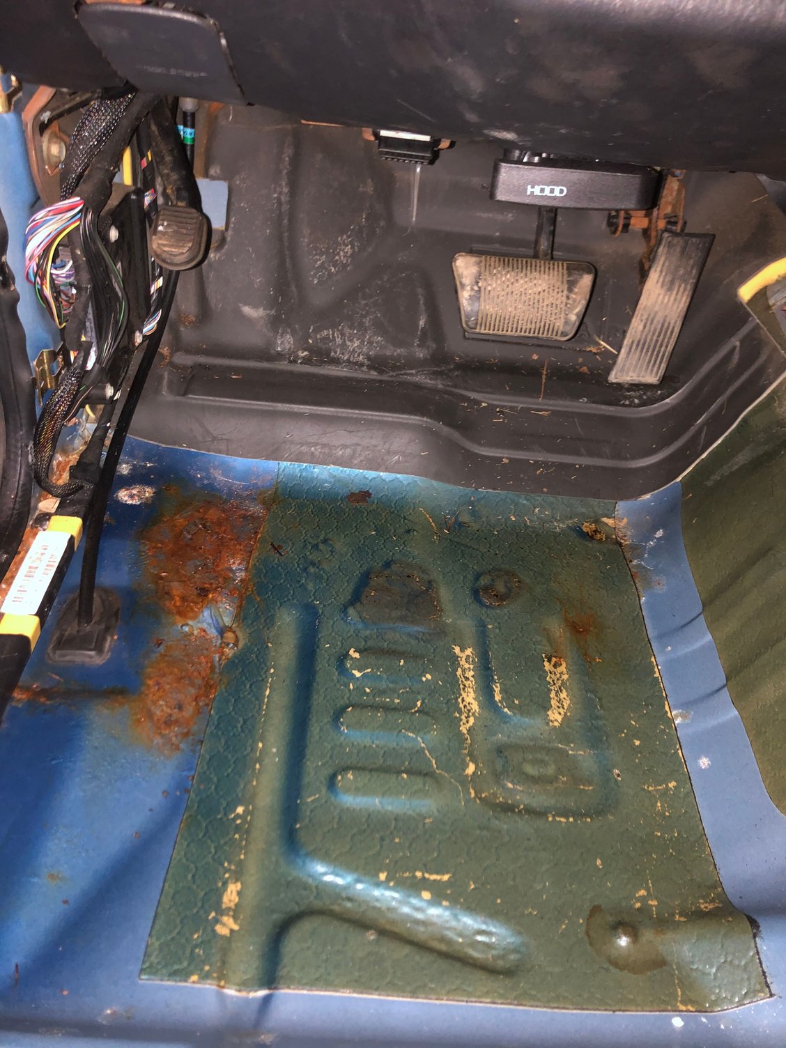 Driver side carpet soaking wet