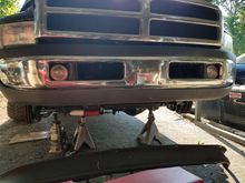 The piece on floor, wondering if should notch for tow hooks?