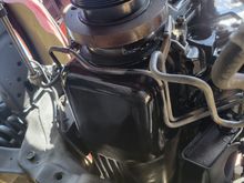 After picture under engine