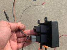 Using the stock switch.  Had to play with the volt meter , but think I have it worked out.