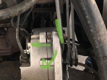 With the angle of the bends existent in the bracket, I suspect if I bend back/down that should bring it back in line.