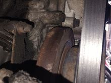 Mechanic's photo of faulty water pump