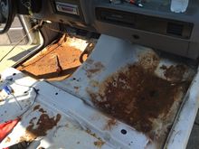 Found some ugly stuff under the carpet after removing the whole interior to power wash it.