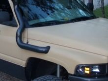 What I want my snorkel to be bent like I'm gonna run a different tip