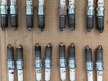 same photo as previous top row order 7,5,3 and1 ( second- first, ..... second-first )
lower row order 8,6,4 and 2 ( second-first, ...., second first ) spark plug