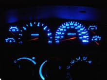 blue LED dash