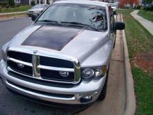 I cut and applied the stripes myself, including the pinstripes.