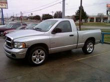 Sitting outside the transmission shop waiting for a shift kit.