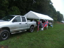 tailgatein at the BUCK wit a little mudd on the truck lol