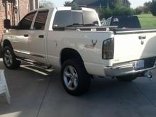 LED brake lights and 3rd brake light, low profile tool box, hidden true dual 3" exhaust with a glasspack on each pipe