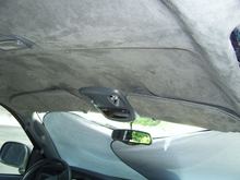 suede headliner installed