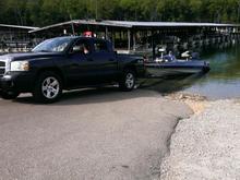 Launching the Boat in Arkansas