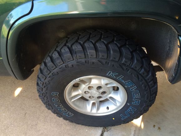 The new Kenda Klever M/T's