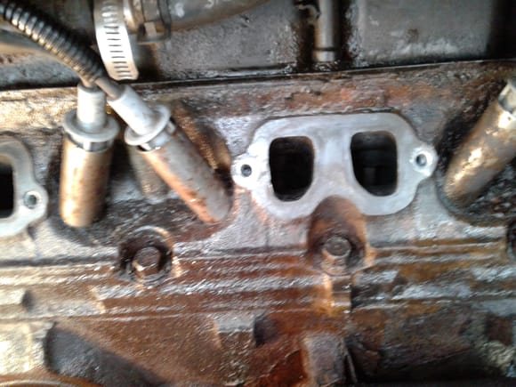 Here is pic after getting bolt out on left side of double manifold