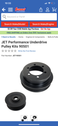 The under drive kit I looked at. 