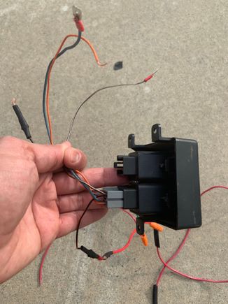 Using the stock switch.  Had to play with the volt meter , but think I have it worked out.