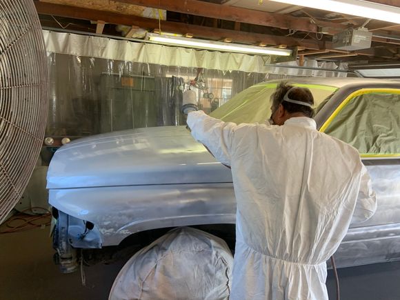 Great local painter, and teacher.  He’s been a great teacher in regards to spraying and life.  He has a 1997 2500, so it’s been fun cleaning her up. 