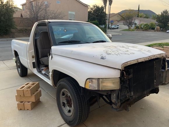 Swapping manual doors for pick a part doors with auto windows and mirrors.