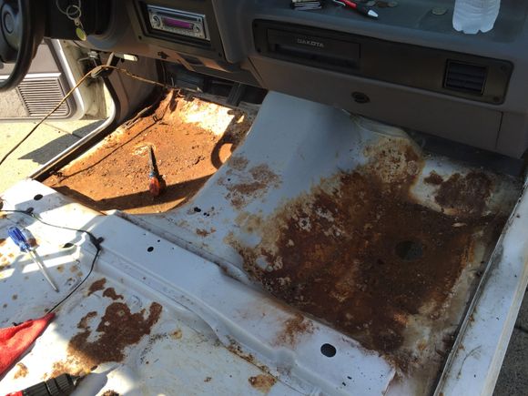 Found some ugly stuff under the carpet after removing the whole interior to power wash it.