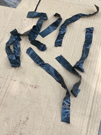 pieces of el. tape used for insulation