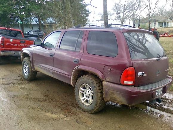 At work with new tires