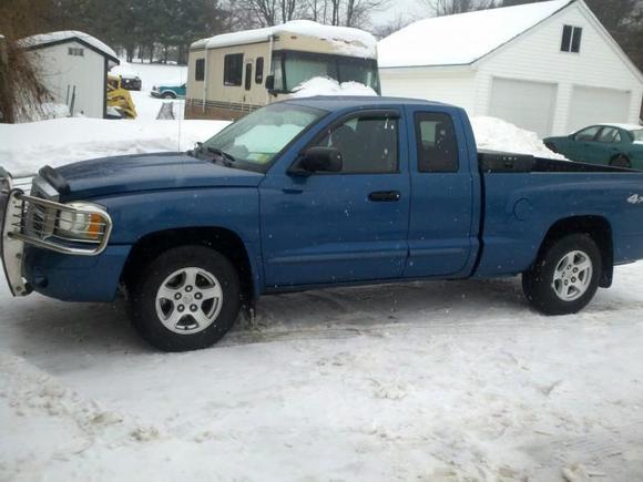 my baby in the snow