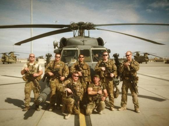 My crew, OEF 2012 w/ my other "Dodge".  I am center back.
