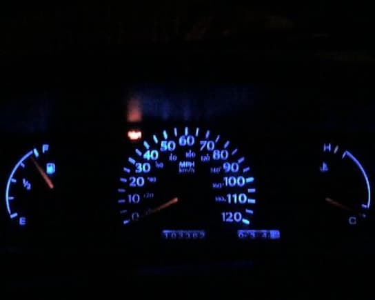Blue guages- used to be orange. And holy crap, I actually have gas!
