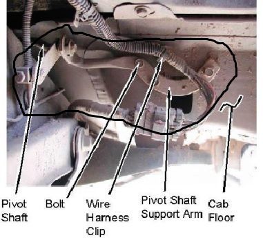 This is the "Pivot Shaft Support Arm" that apparently needs a bracket to be brought down lower.

PICTURES TAKEN FROM PERFORMANCE ACCESSORIES INSTRUCTIONS FOR THE KIT