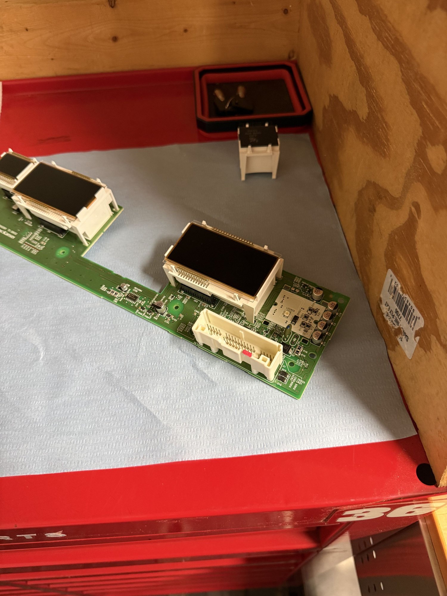 Here is the climate display mostly taken apart 