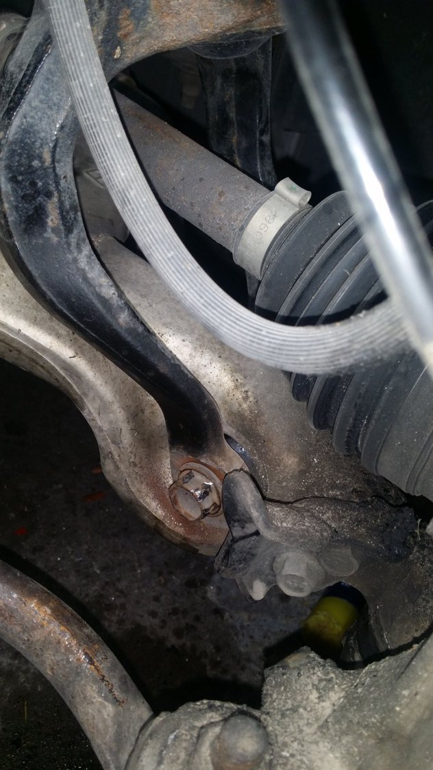 Spinning bolt for shock to lower control arm 07 35x G35Driver