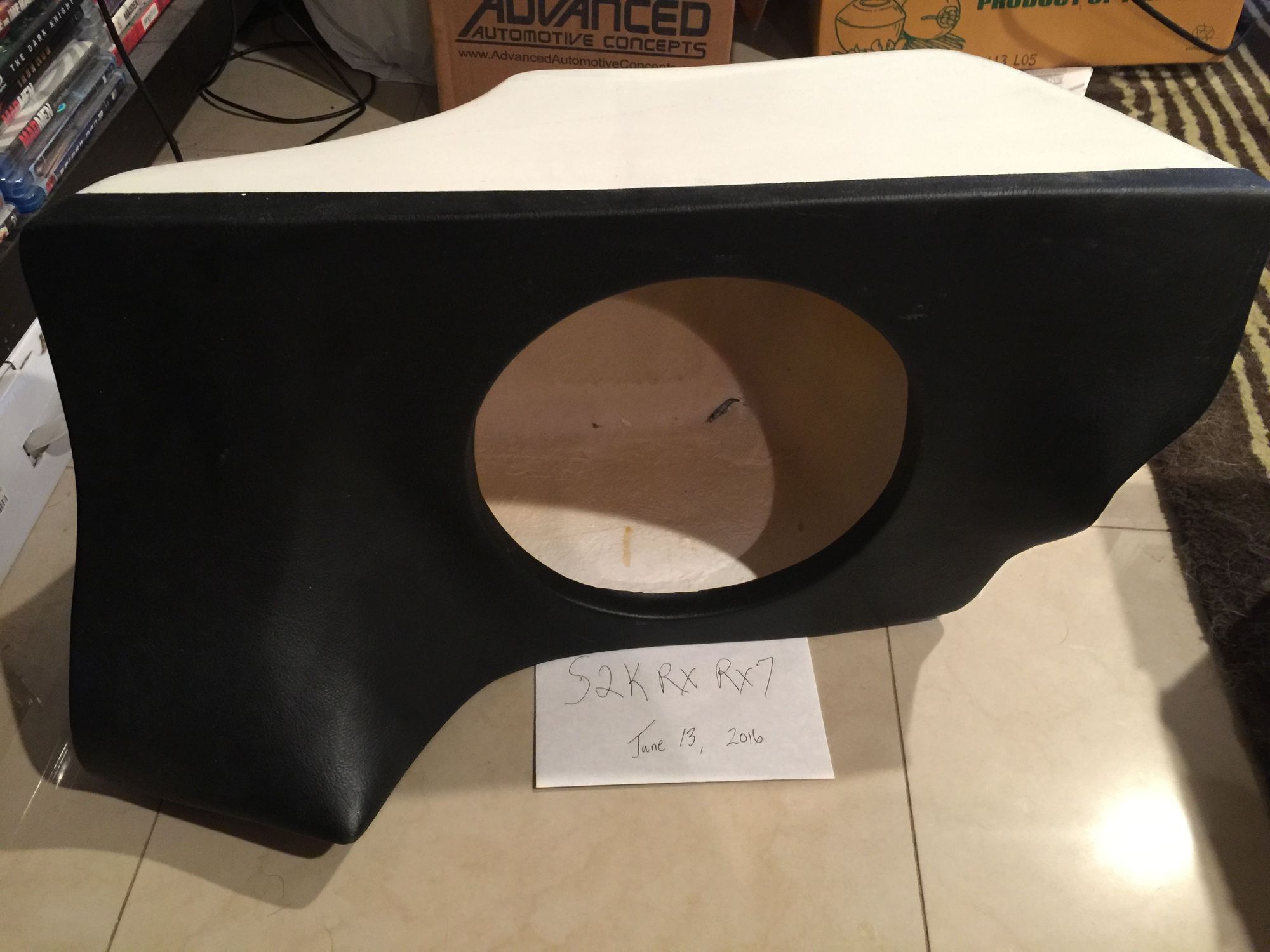 FS Custom Space Saving Fiberglass 10" Subwoofer Box for G35 Coupe