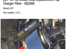 Cold air intake JWT popcharger