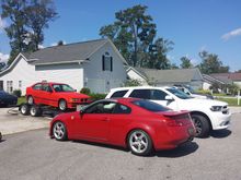 Everything that's in my signature, plus the 1995 BMW 318ti I've had for years on that trailer..