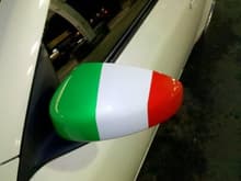 my italian flag mirrors custom pearl paint