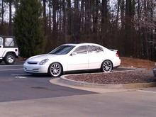 sittin at work outside the dealership