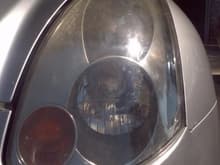 G35 headlight before Restoration  DRIVERSIDE