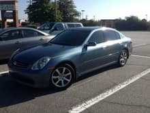 meet mallory 06 sedan g35 blue! 5% polarized tint