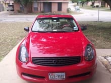 Painted headlights, mirror covers and grille.