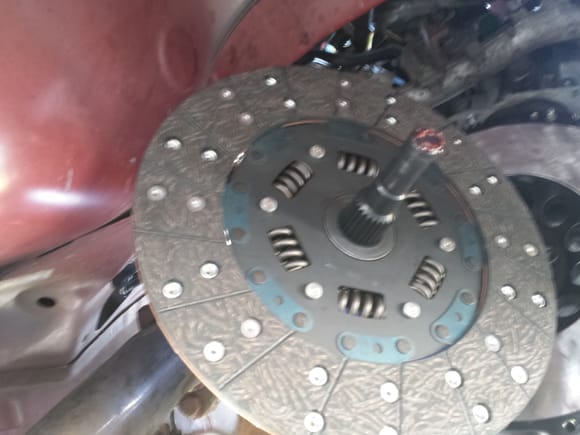 Dual Friction copper impregnated flywheel side.