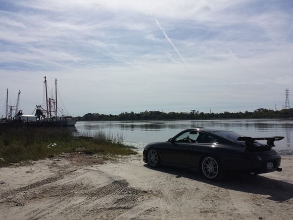 Stopped to watch the dolphins play outside Jax, FL