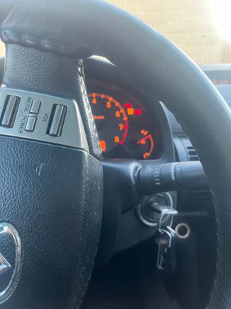 I think the smoke under the hood would make the temperature hand go up because when it would go away car would drive right. I turned car off everytime before it even went up