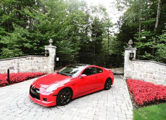 infiniti g35 red gtr style body kit#g35#redcar#monbb#bodykit#gtrstyle#34#infiniti#car#passion#flash#sun#love2ride